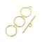 John Bead Must Have Findings 12mm 3-Ring Toggle Clasps, 3ct.